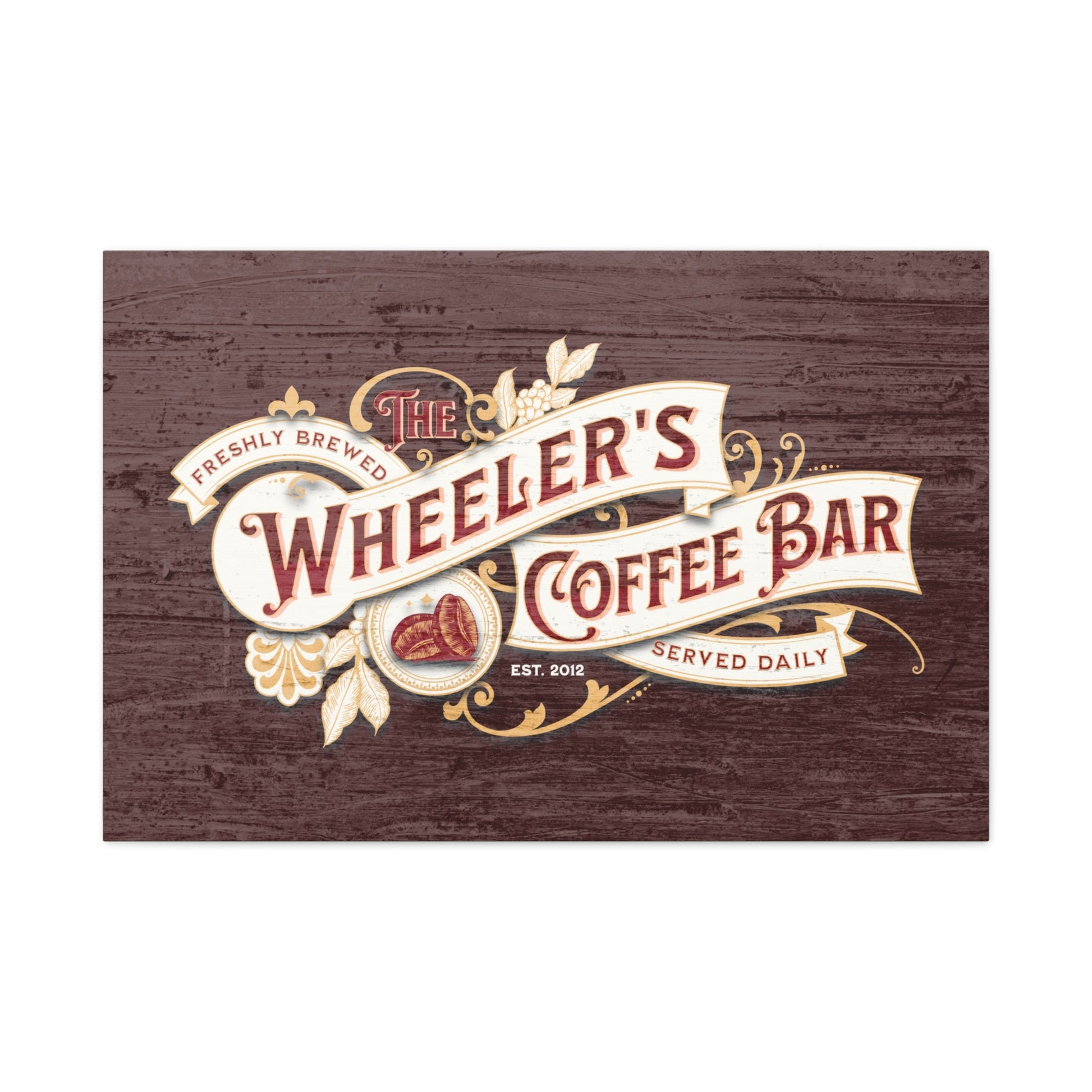 Custom Vintage Coffee Bar Canvas - Cowgirl Home & Ranch