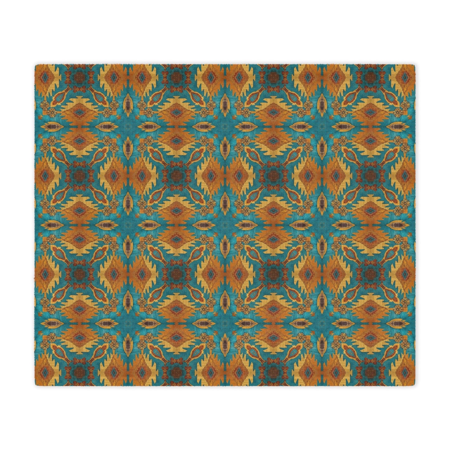 Desert Bloom Ikat Minky Blanket - Cowgirl Home & Ranch