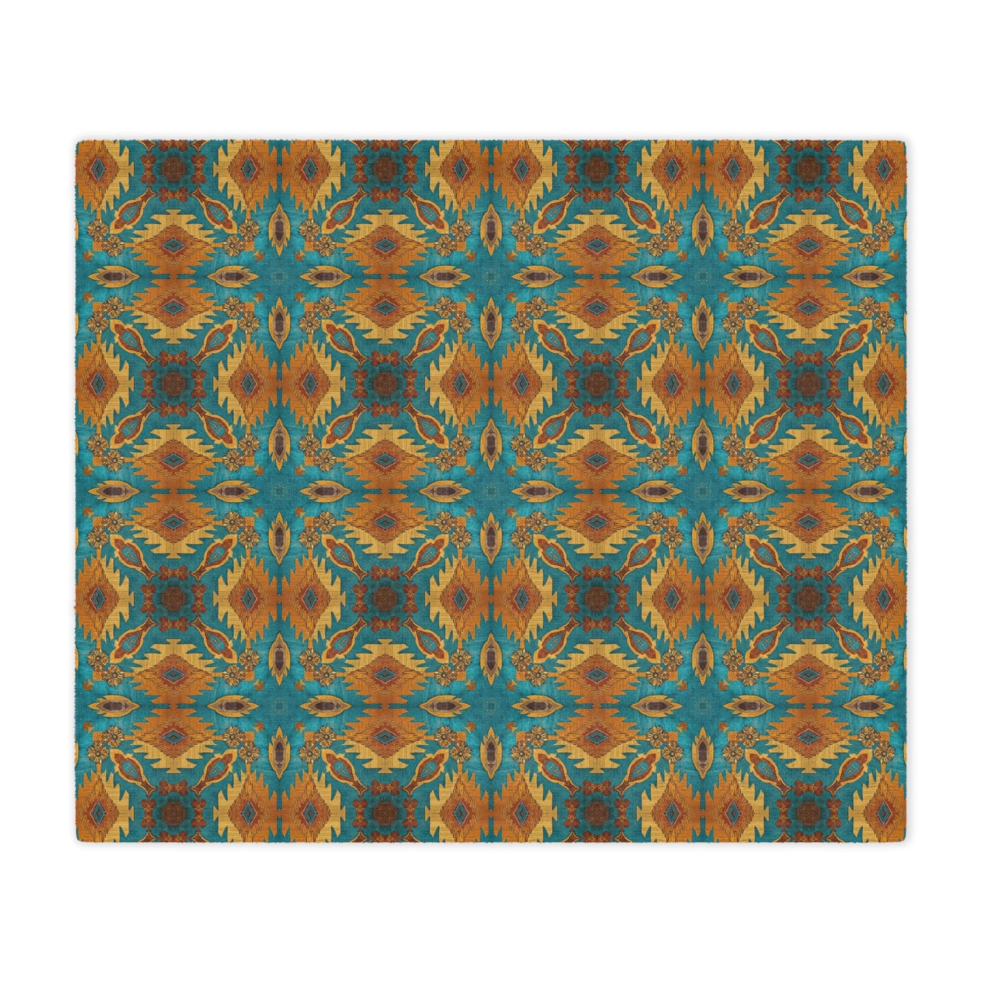 Desert Bloom Ikat Minky Blanket - Cowgirl Home & Ranch