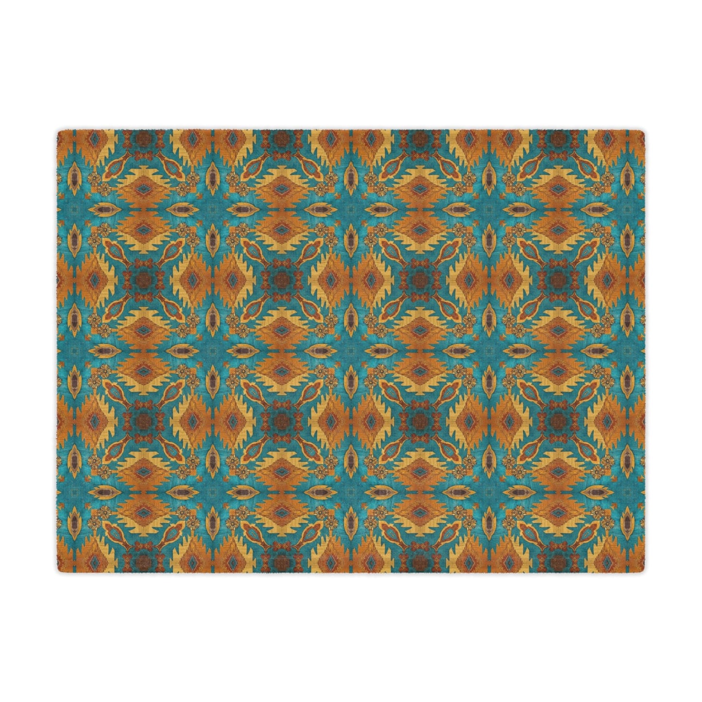 Desert Bloom Ikat Minky Blanket - Cowgirl Home & Ranch