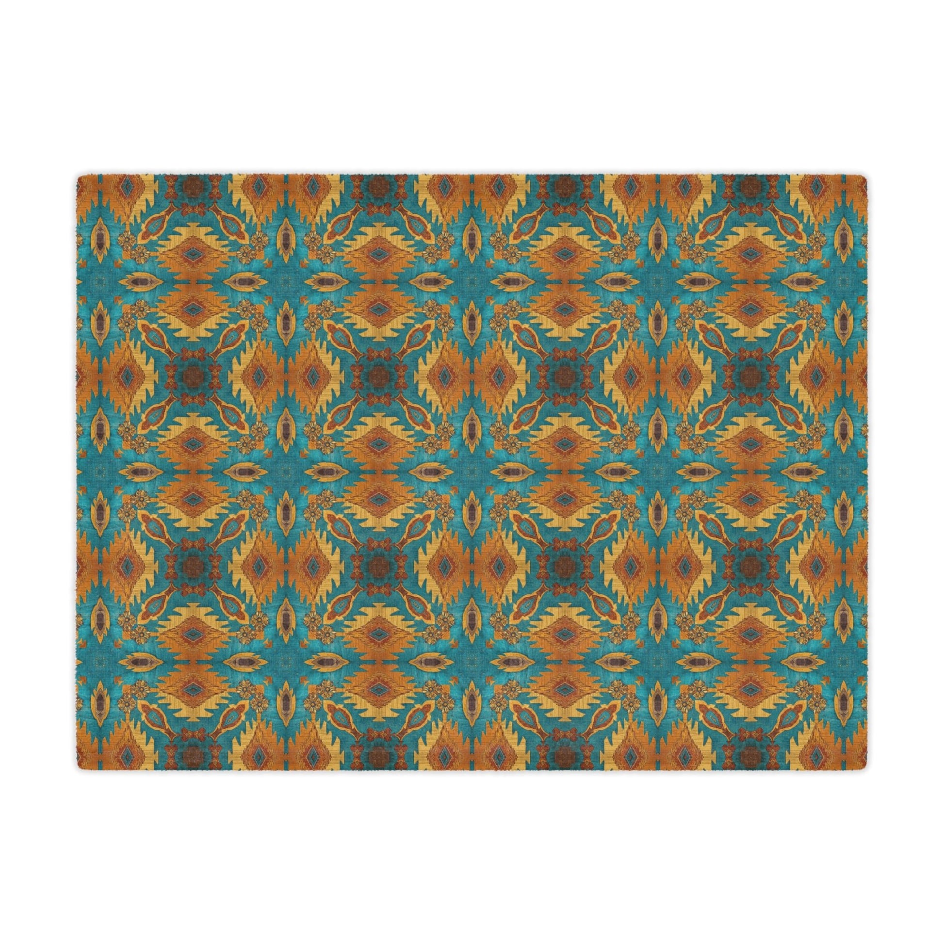 Desert Bloom Ikat Minky Blanket - Cowgirl Home & Ranch