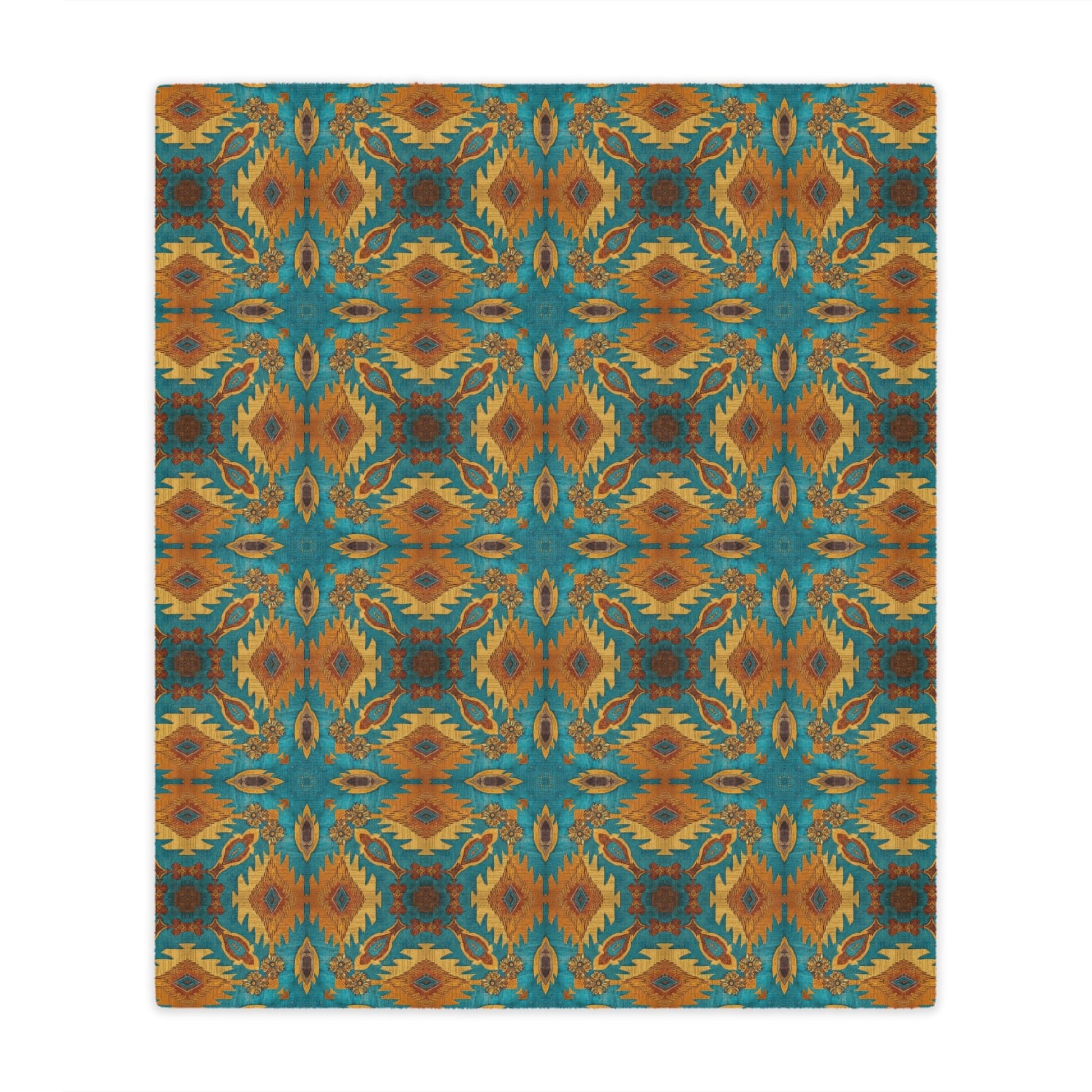 Desert Bloom Ikat Minky Blanket - Cowgirl Home & Ranch