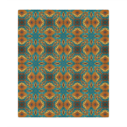 Desert Bloom Ikat Minky Blanket - Cowgirl Home & Ranch