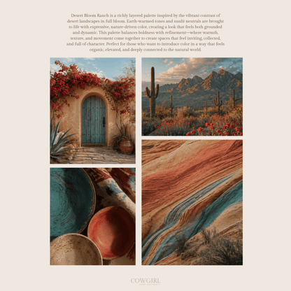 Desert Bloom Ranch Home Color Palette - Cowgirl Home & Ranch