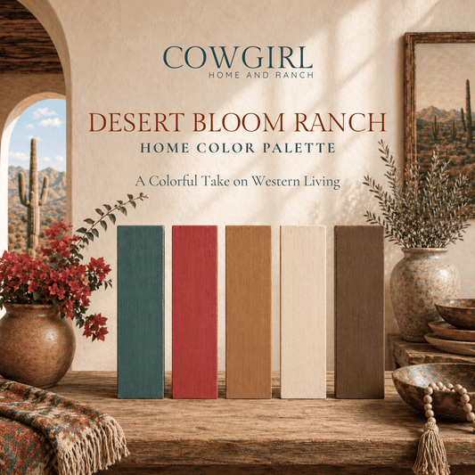 Desert Bloom Ranch Home Color Palette - Cowgirl Home & Ranch