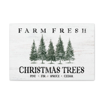 Farm Fresh Christmas Trees Evergreen Canvas - Cowgirl Home & Ranch