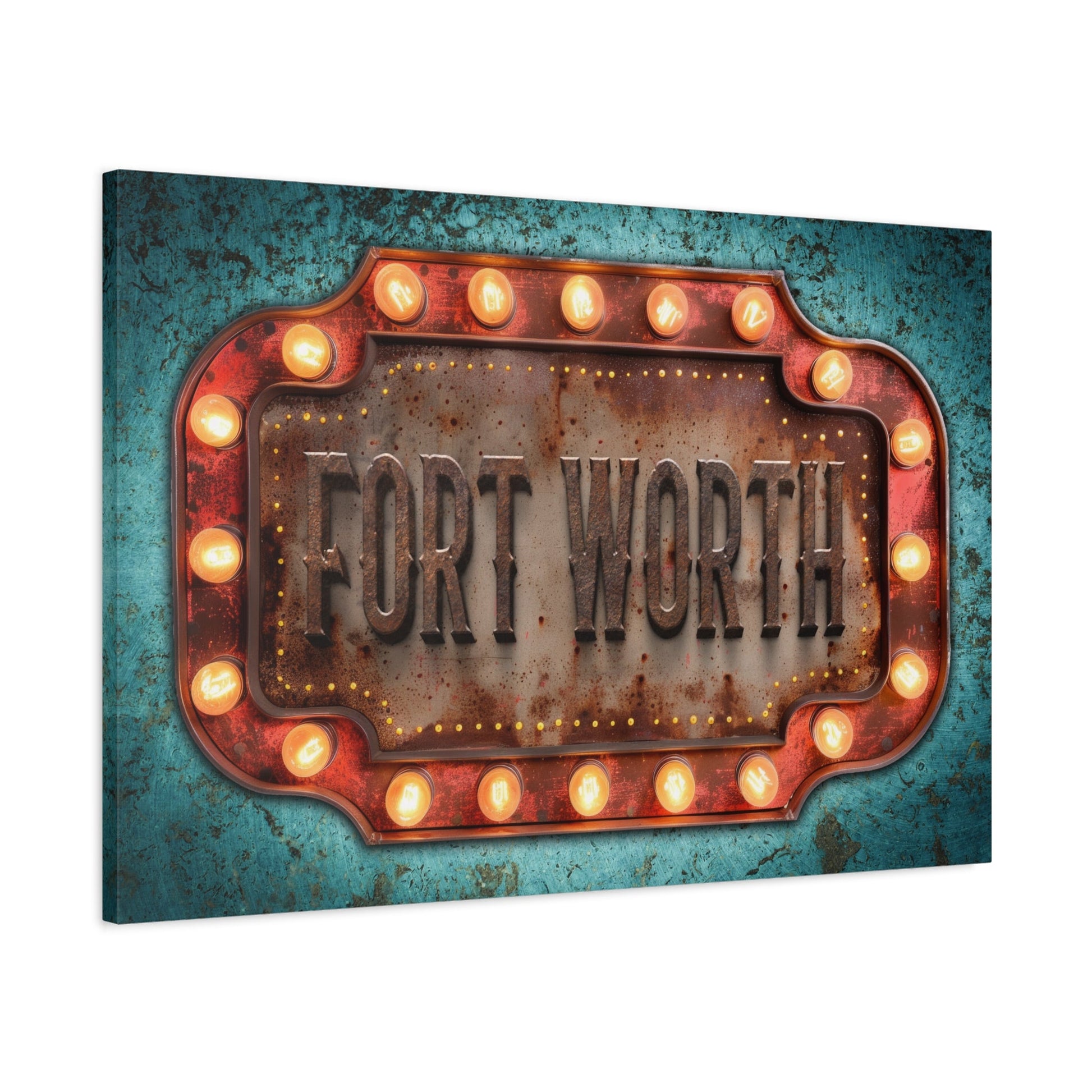 Fort Worth Marquee Canvas - Cowgirl Home & Ranch