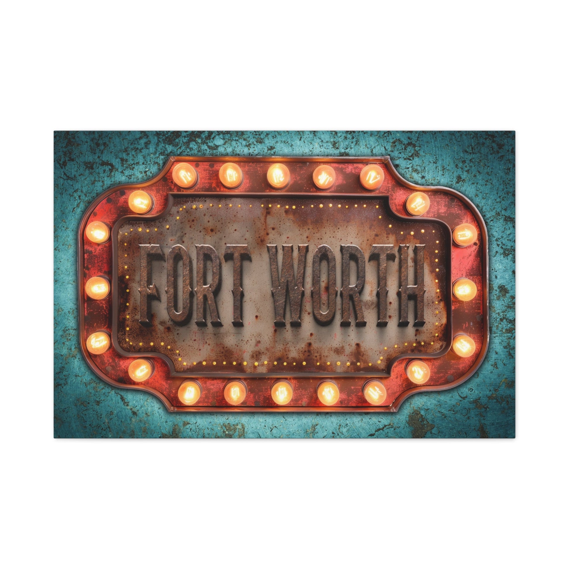Fort Worth Marquee Canvas - Cowgirl Home & Ranch