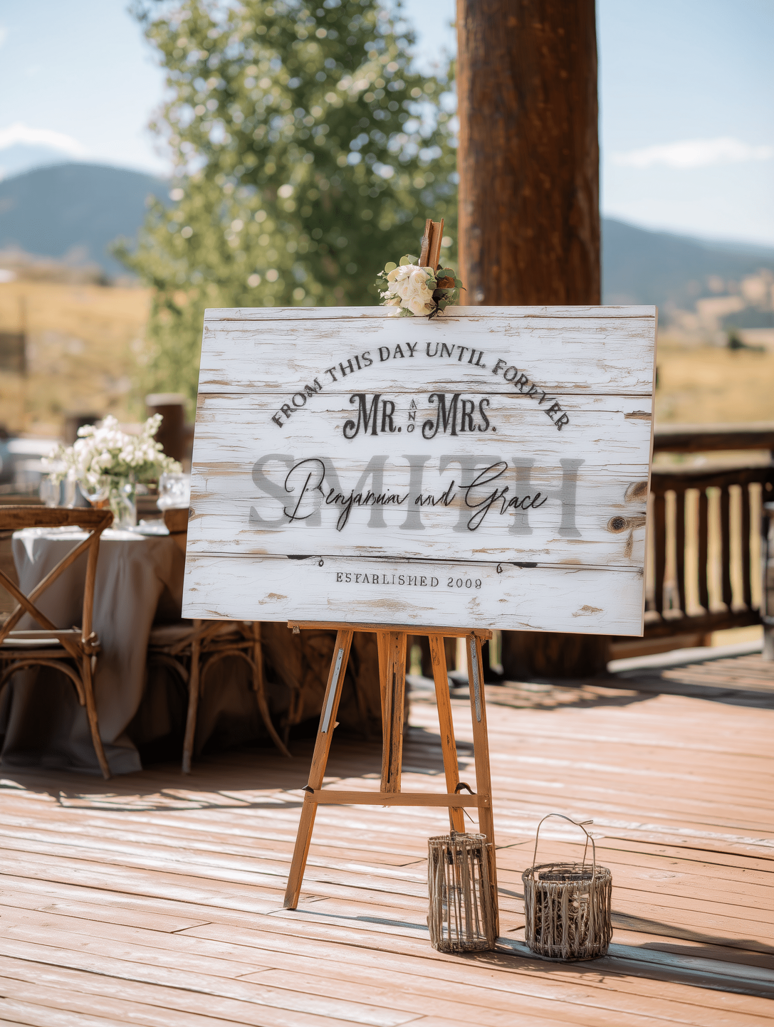 From This Day Forward wedding canvas hanging in a newlywed home