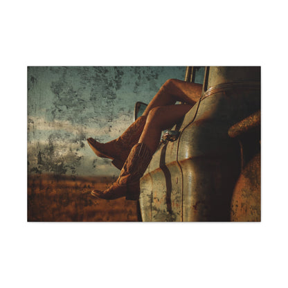 Golden Hour Ride Western Heritage Canvas Art - Cowgirl Home & Ranch