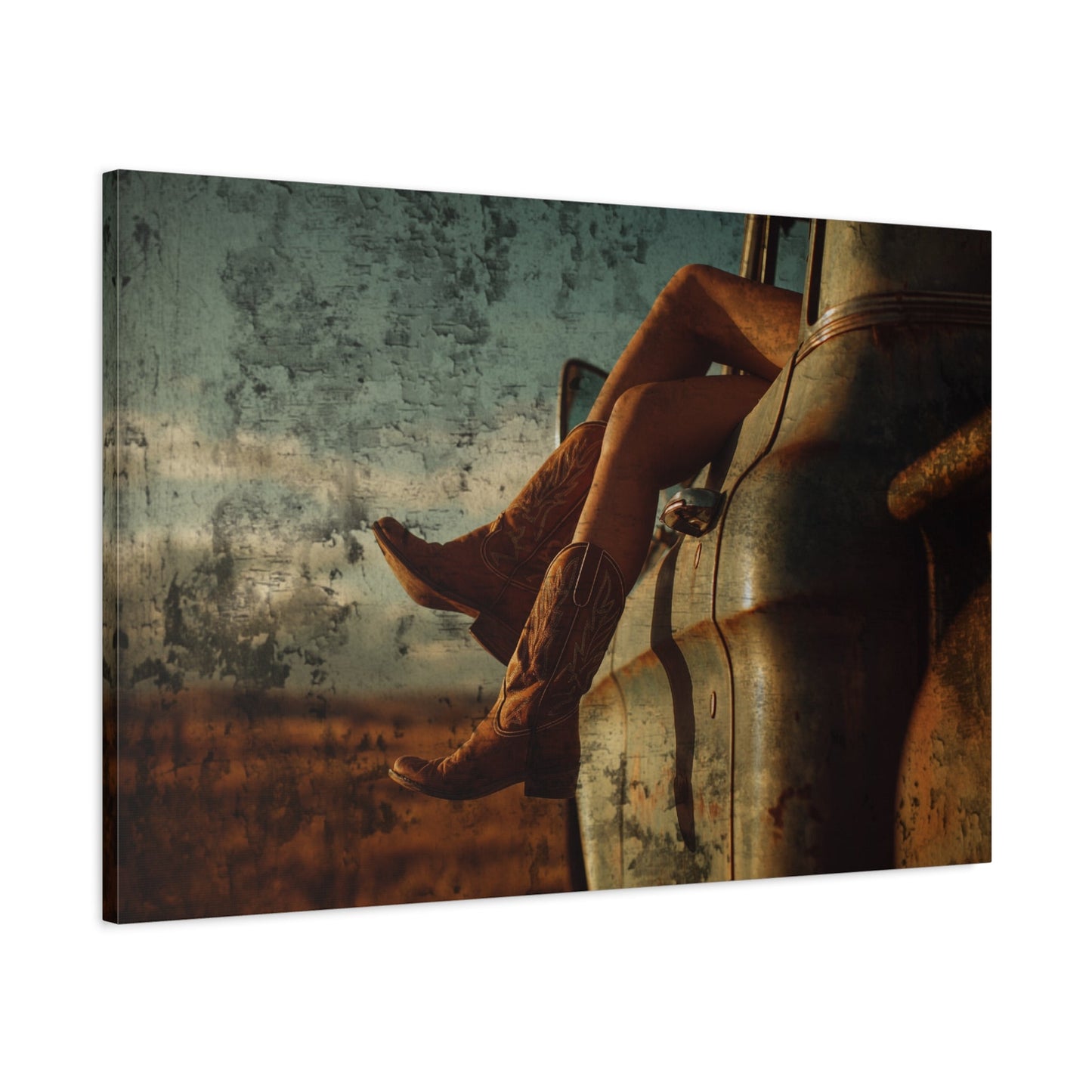 Golden Hour Ride Western Heritage Canvas Art - Cowgirl Home & Ranch