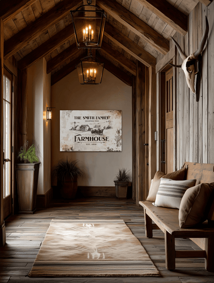 Heritage Farmhouse Family Canvas - Cowgirl Home & Ranch