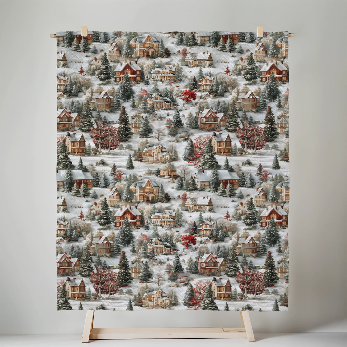 Hometown Christmas Quilted Blanket - Cowgirl Home & Ranch