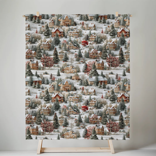 Hometown Christmas Quilted Blanket - Cowgirl Home & Ranch