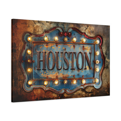 Houston Marquee Canvas - Cowgirl Home & Ranch