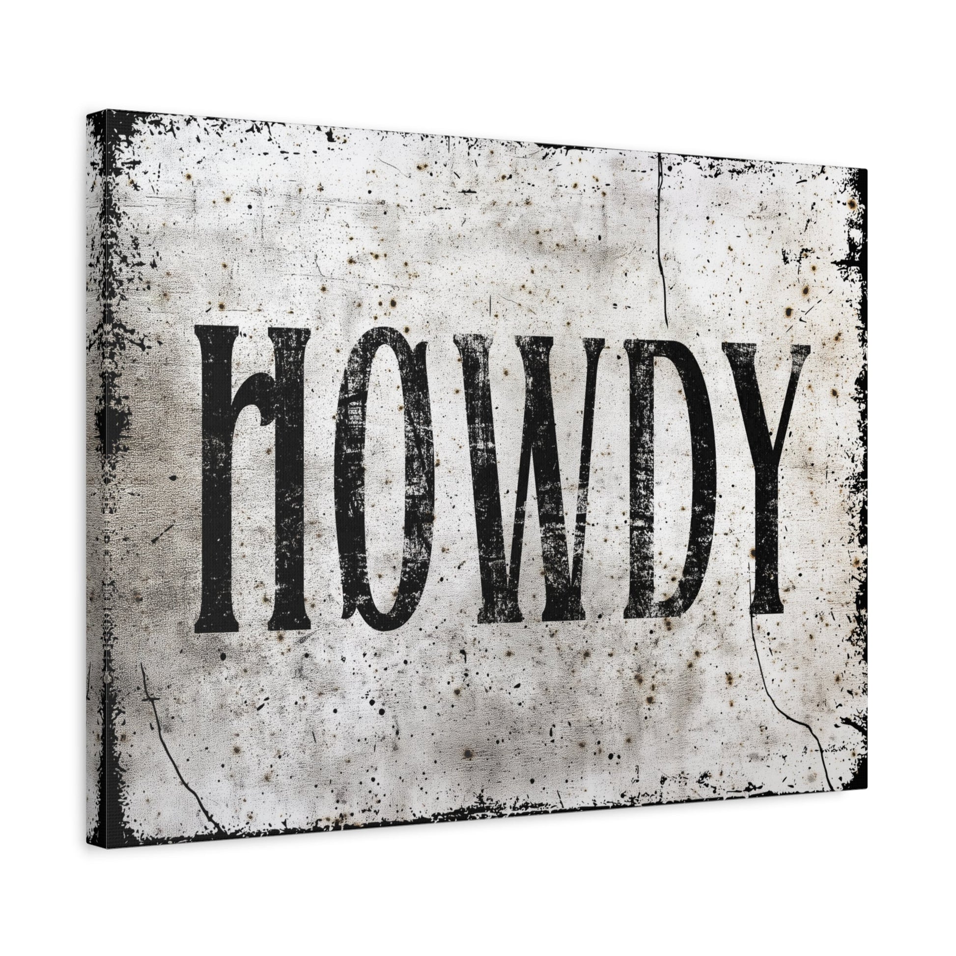 Howdy Western Farmhouse Canvas - Cowgirl Home & Ranch