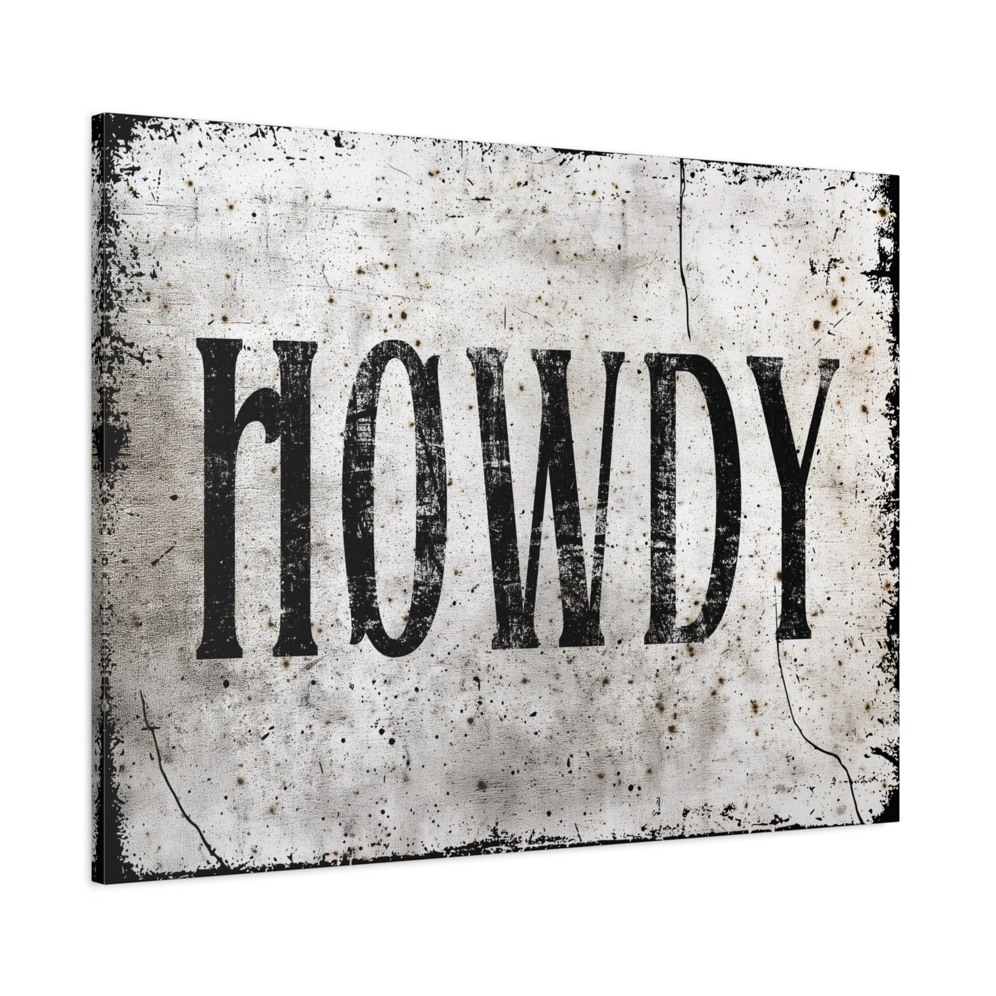 Howdy Western Farmhouse Canvas - Cowgirl Home & Ranch
