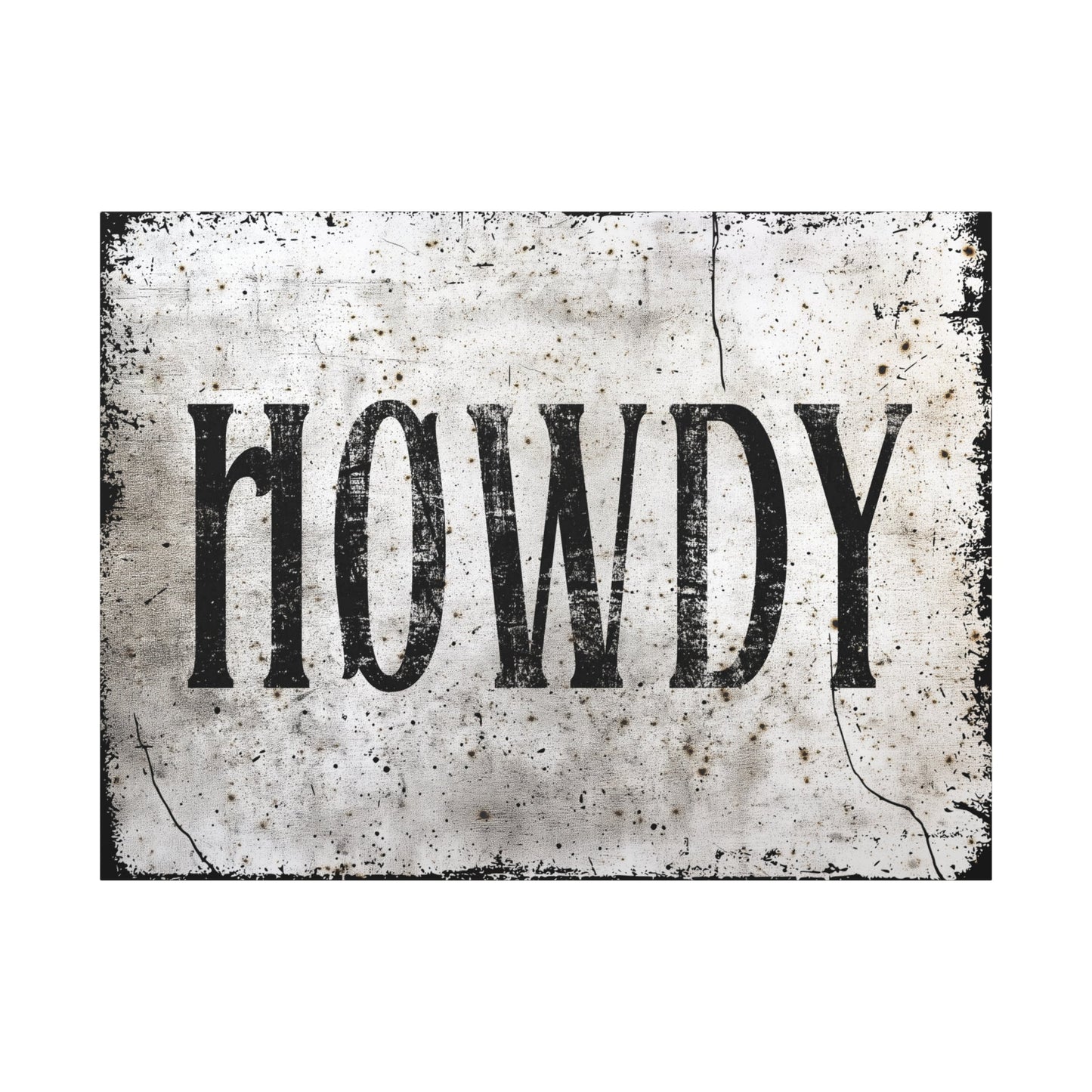 Howdy Western Farmhouse Canvas - Cowgirl Home & Ranch