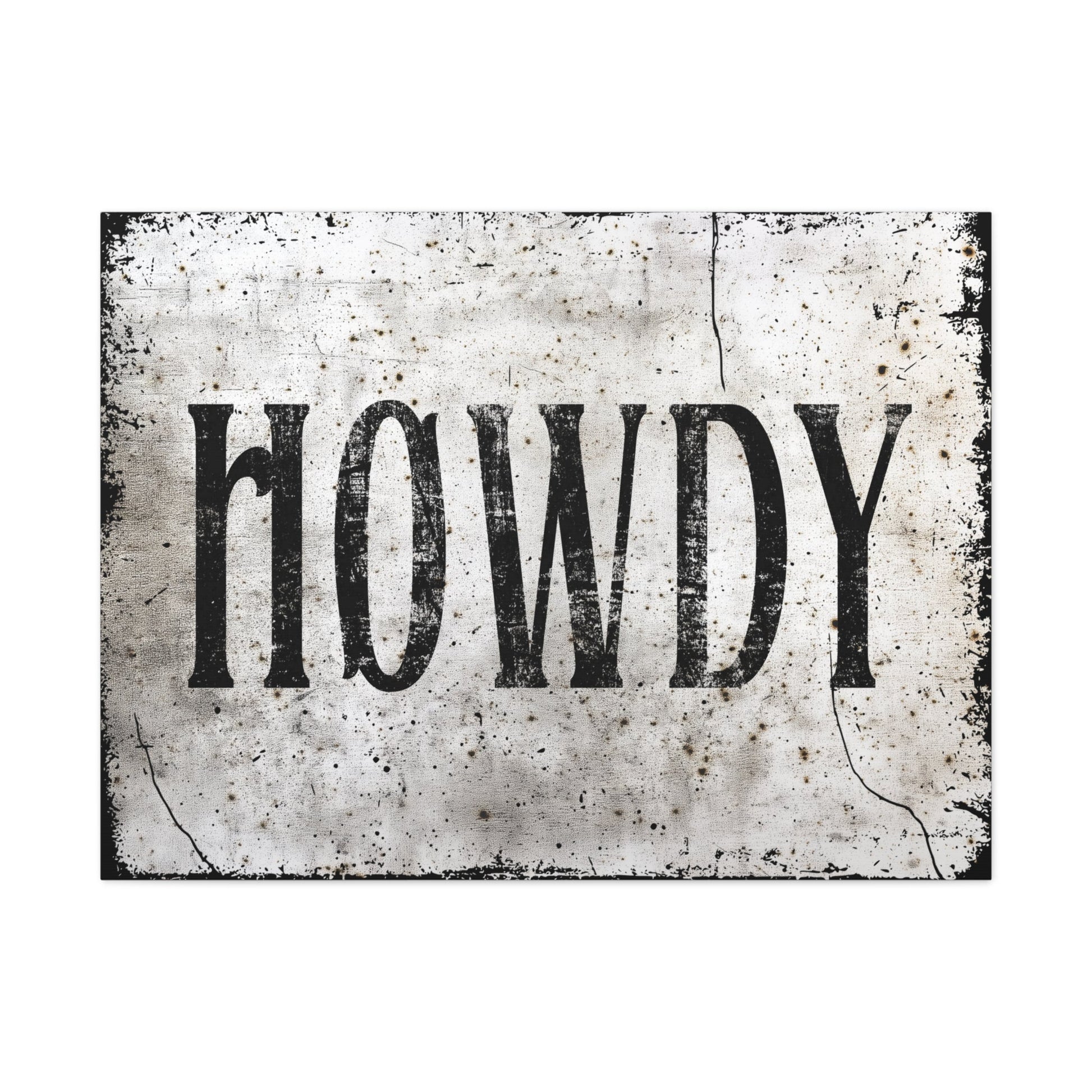 Howdy Western Farmhouse Canvas - Cowgirl Home & Ranch