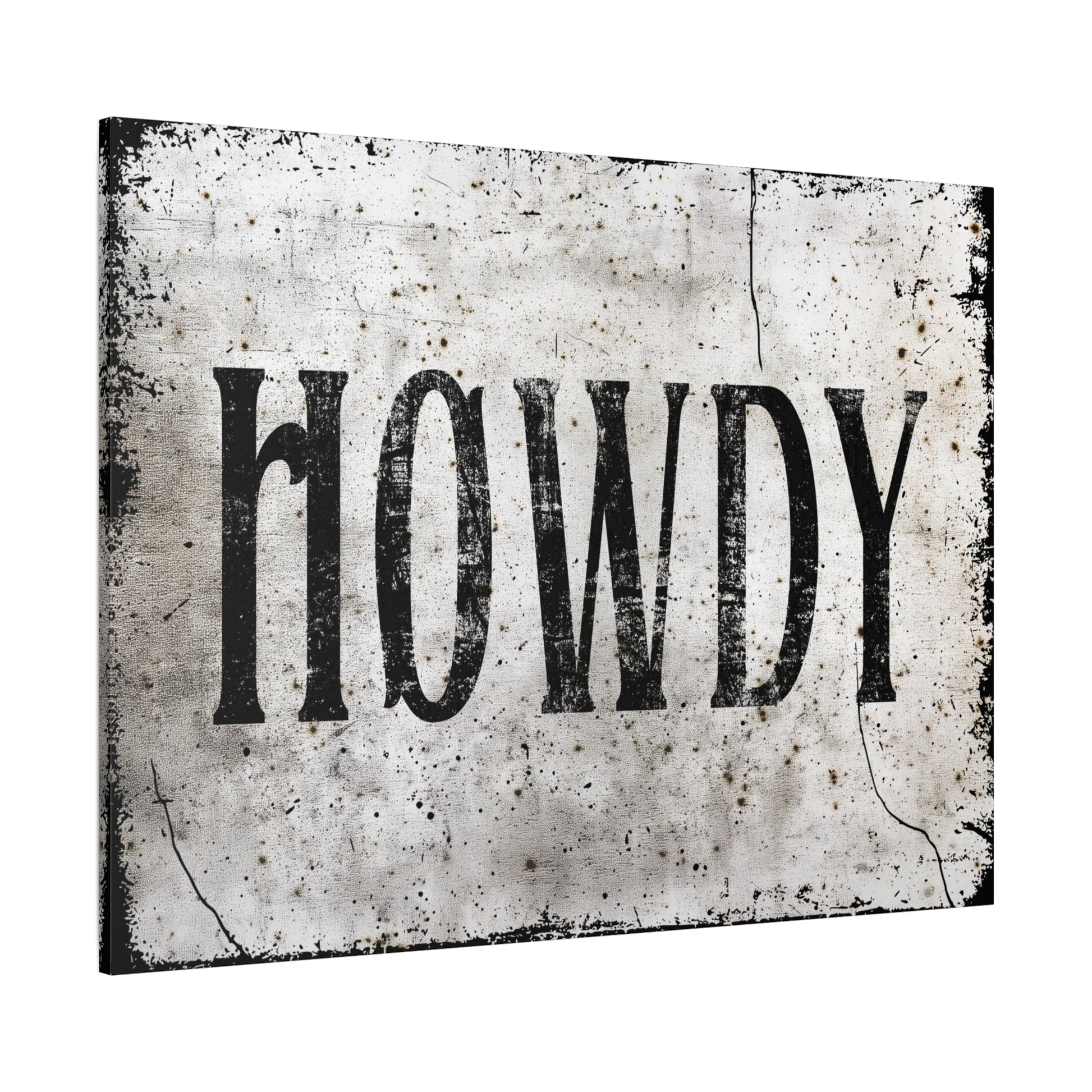 Howdy Western Farmhouse Canvas - Cowgirl Home & Ranch