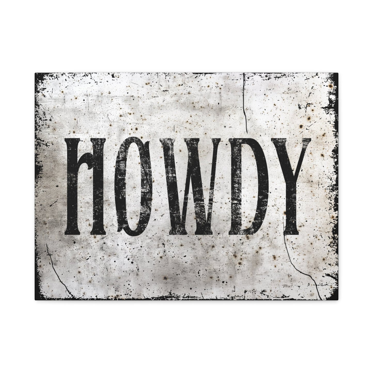 Howdy Western Farmhouse Canvas - Cowgirl Home & Ranch
