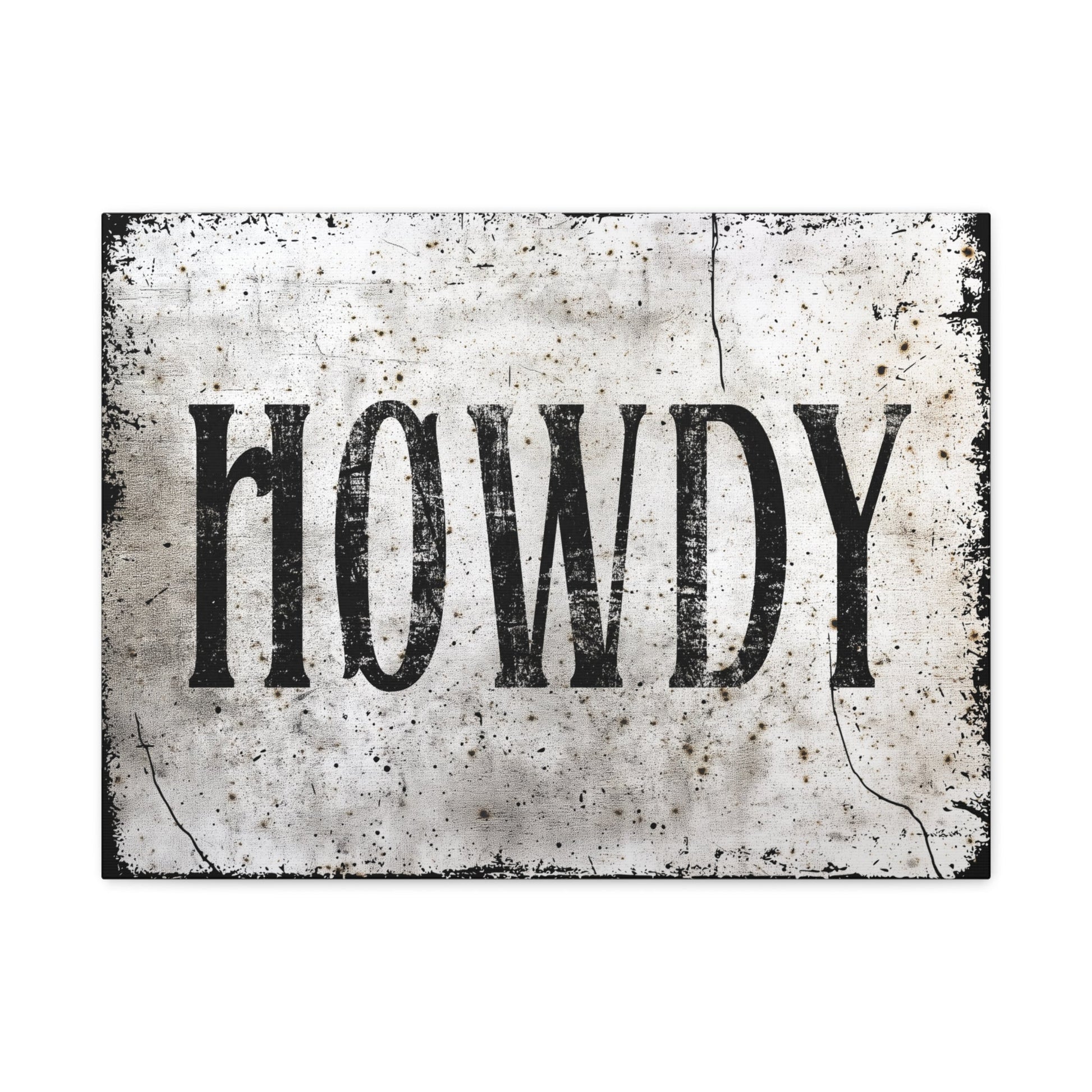 Howdy Western Farmhouse Canvas - Cowgirl Home & Ranch