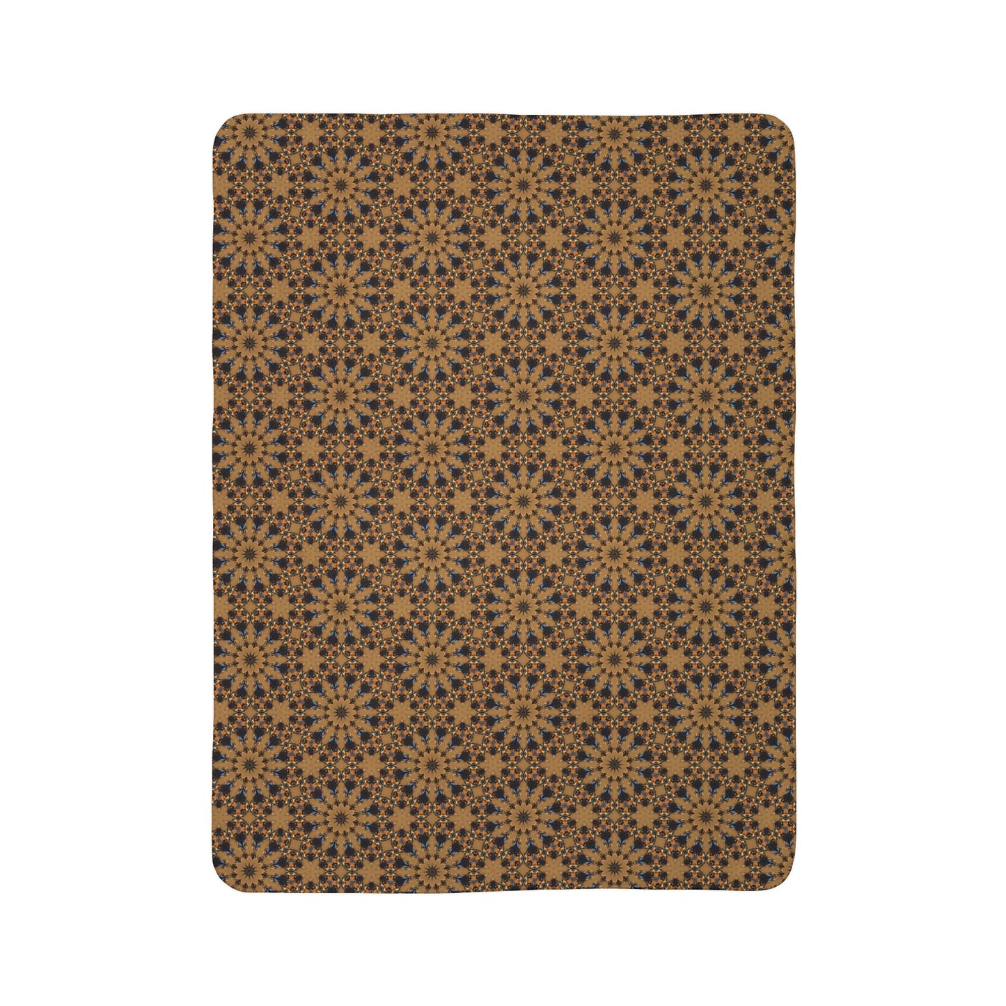 Kadra Nevitt Collection - Gold Sunburst Fleece Sherpa Blanket - Cowgirl Home & Ranch