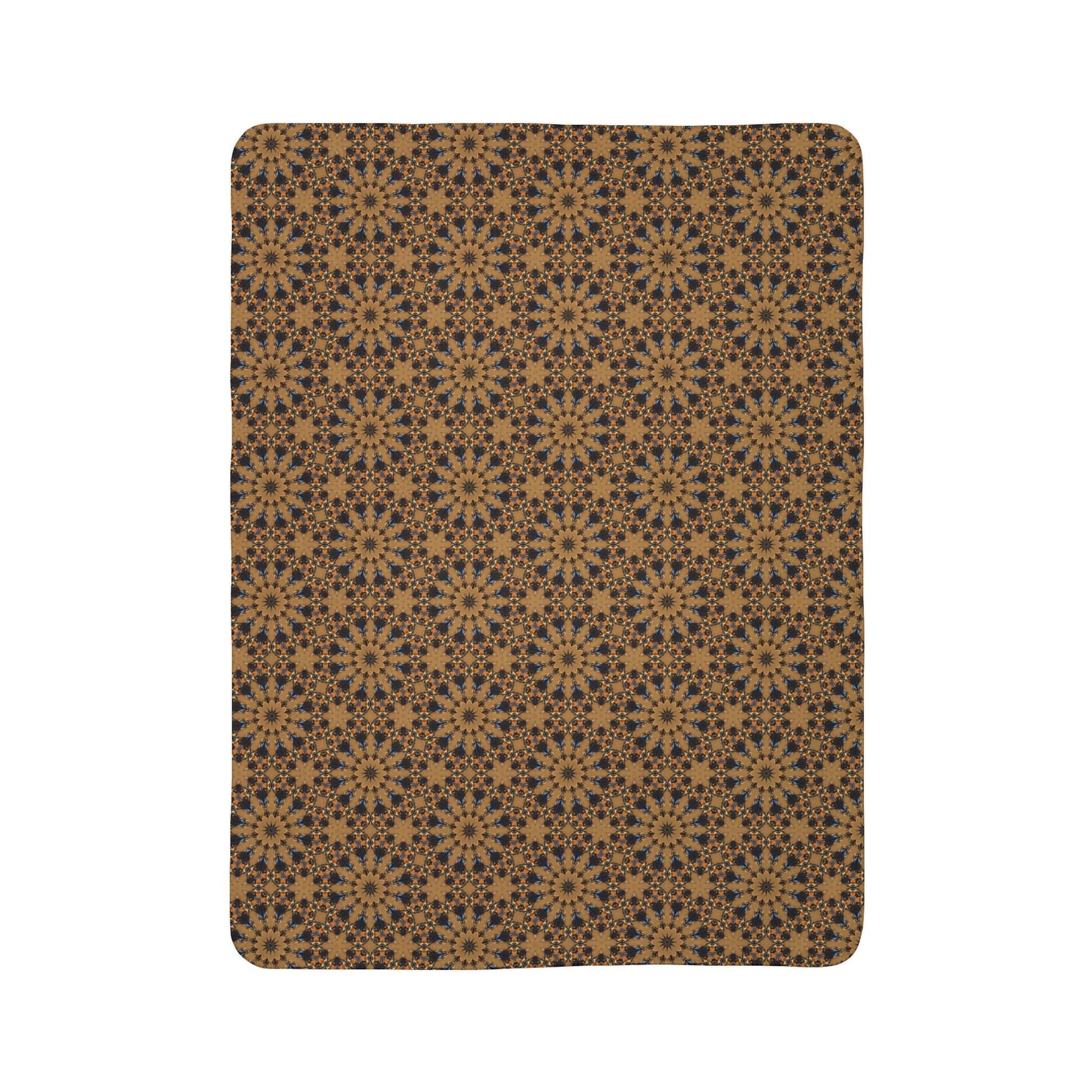 Kadra Nevitt Collection - Gold Sunburst Fleece Sherpa Blanket - Cowgirl Home & Ranch