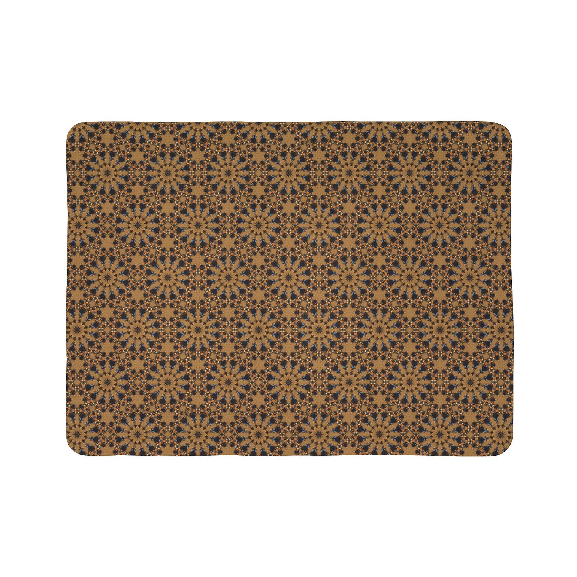 Kadra Nevitt Collection - Gold Sunburst Fleece Sherpa Blanket - Cowgirl Home & Ranch