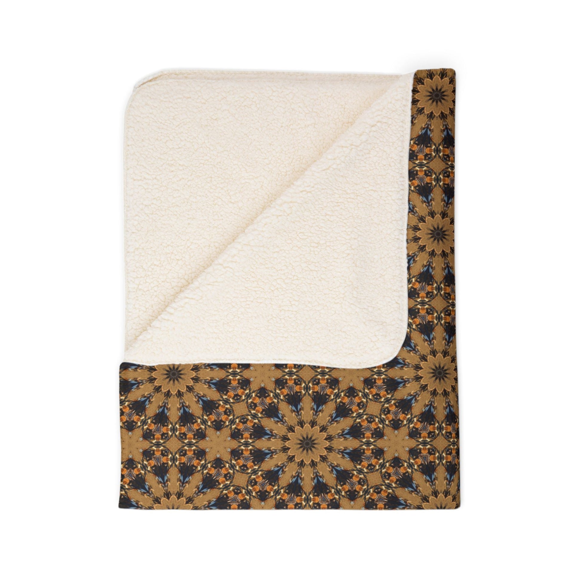 Kadra Nevitt Collection - Gold Sunburst Fleece Sherpa Blanket - Cowgirl Home & Ranch