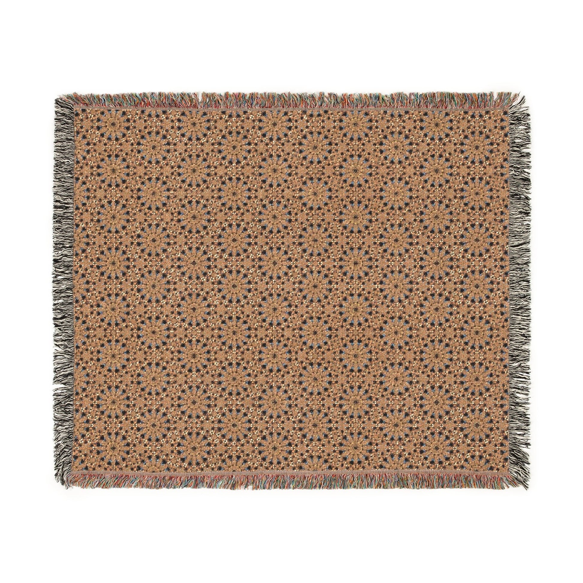 Kadra Nevitt Collection - Gold Sunburst Woven Blanket - Cowgirl Home & Ranch