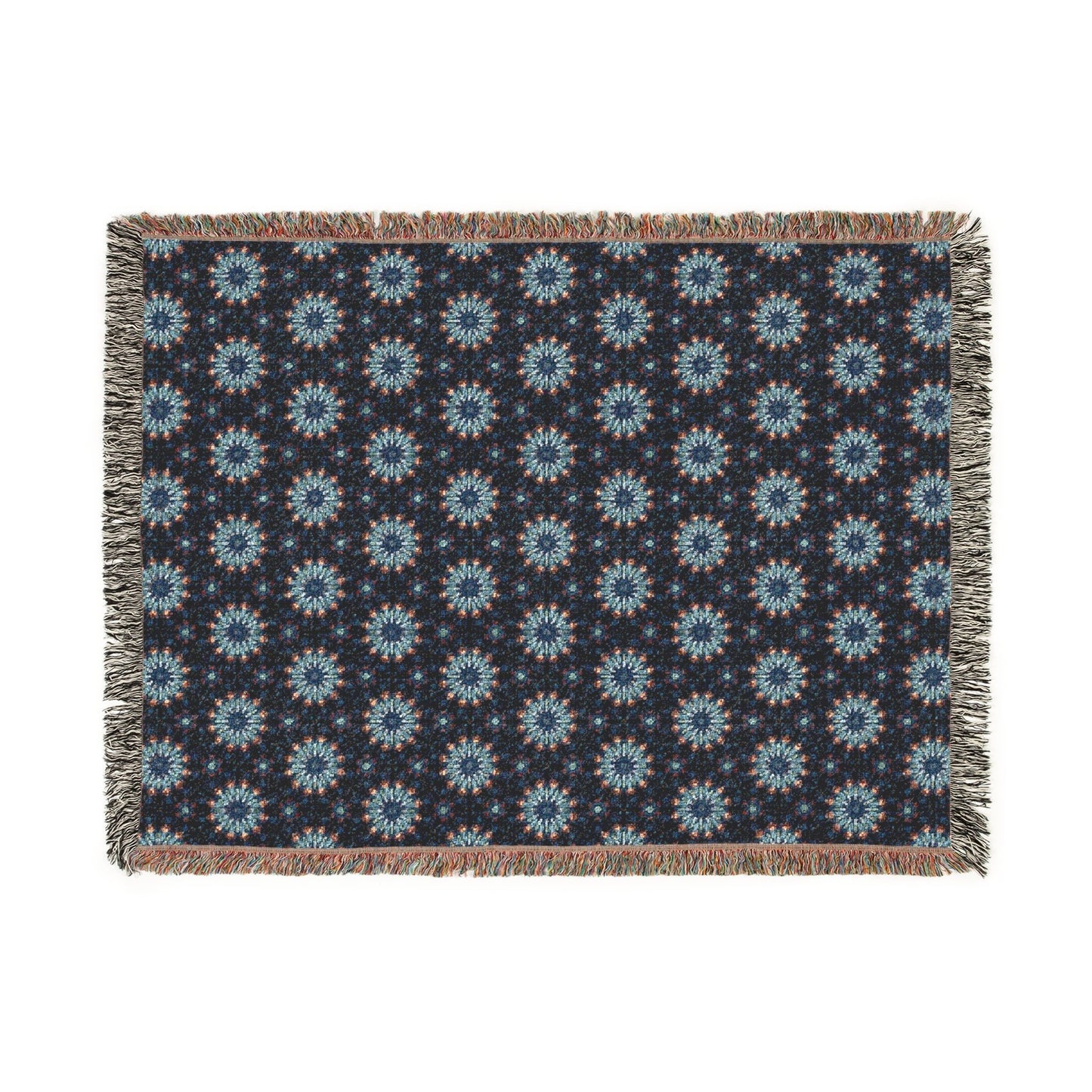 Kadra Nevitt Collection - Indigo Stars Woven Blanket - Cowgirl Home & Ranch