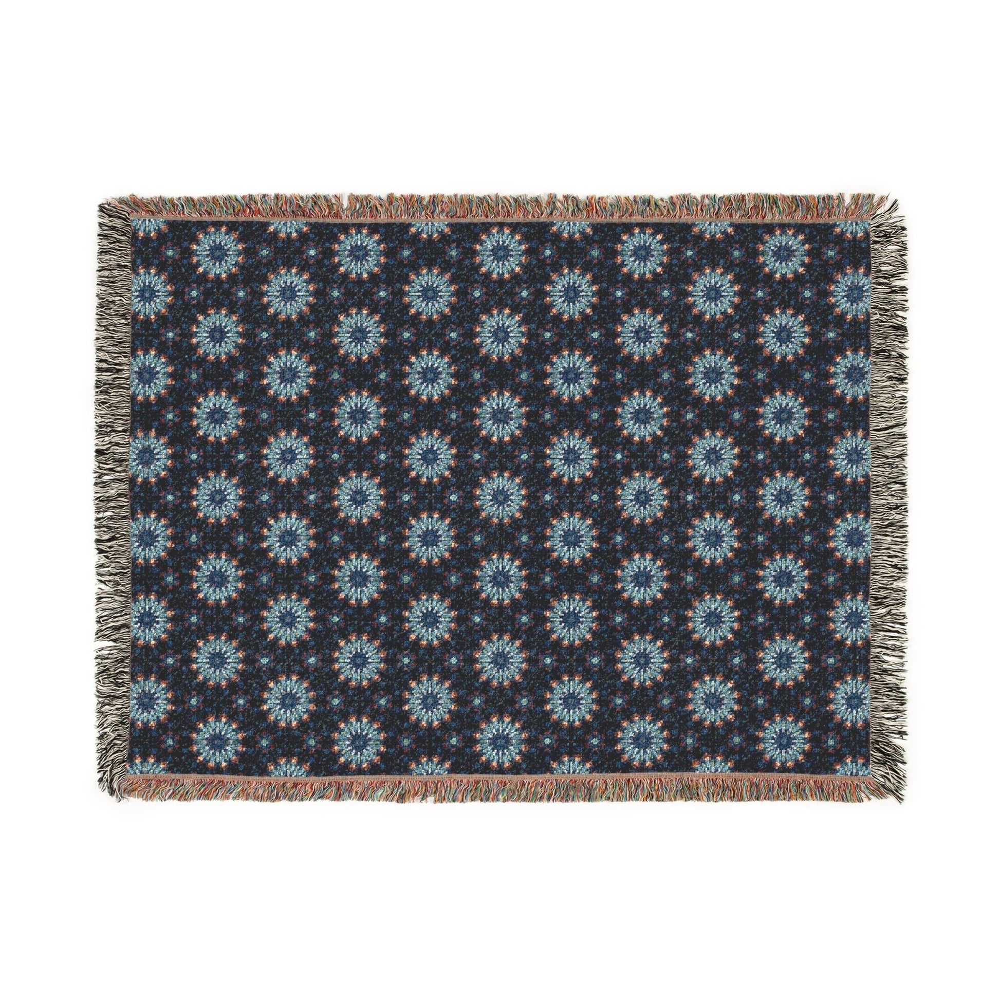 Kadra Nevitt Collection - Indigo Stars Woven Blanket - Cowgirl Home & Ranch