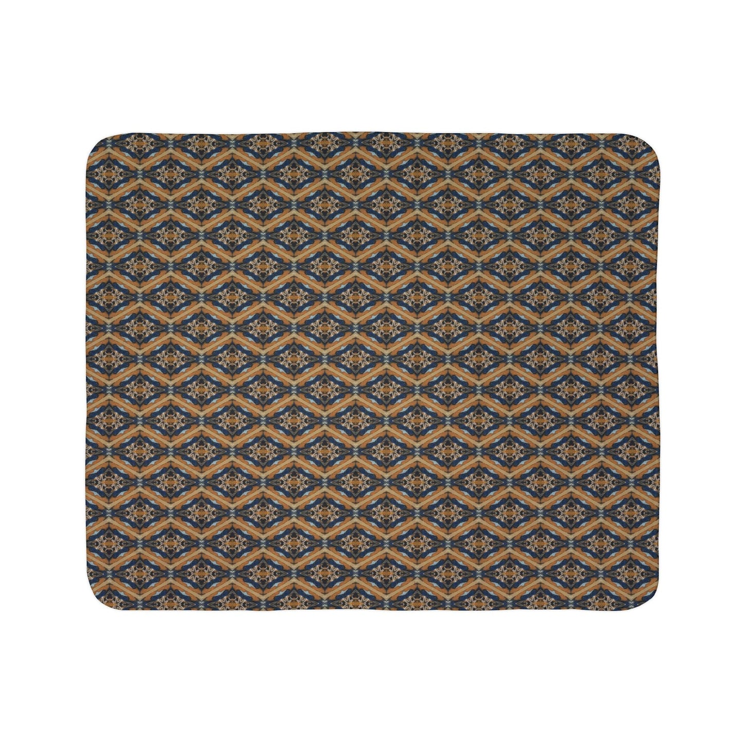 Kadra Nevitt Collection - Western Diamondback Fleece Sherpa Blanket - Cowgirl Home & Ranch