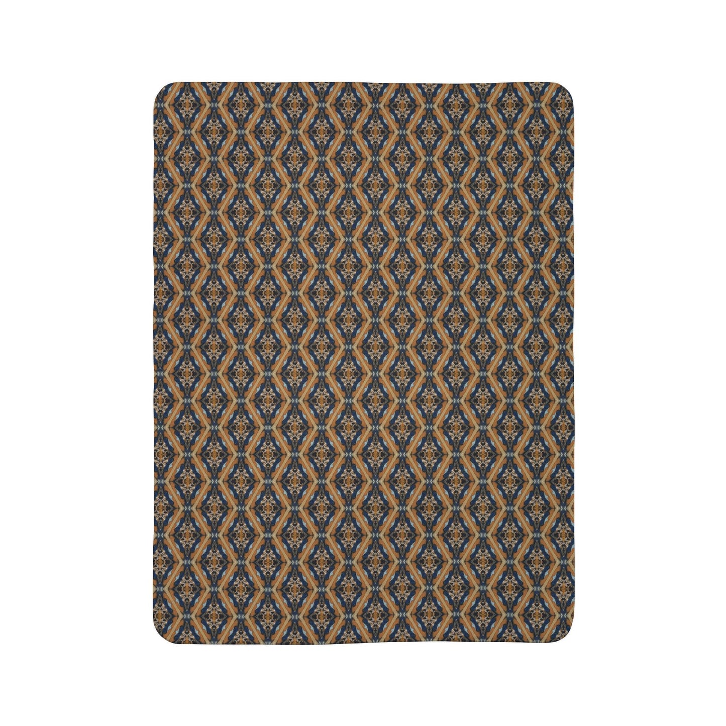 Kadra Nevitt Collection - Western Diamondback Fleece Sherpa Blanket - Cowgirl Home & Ranch