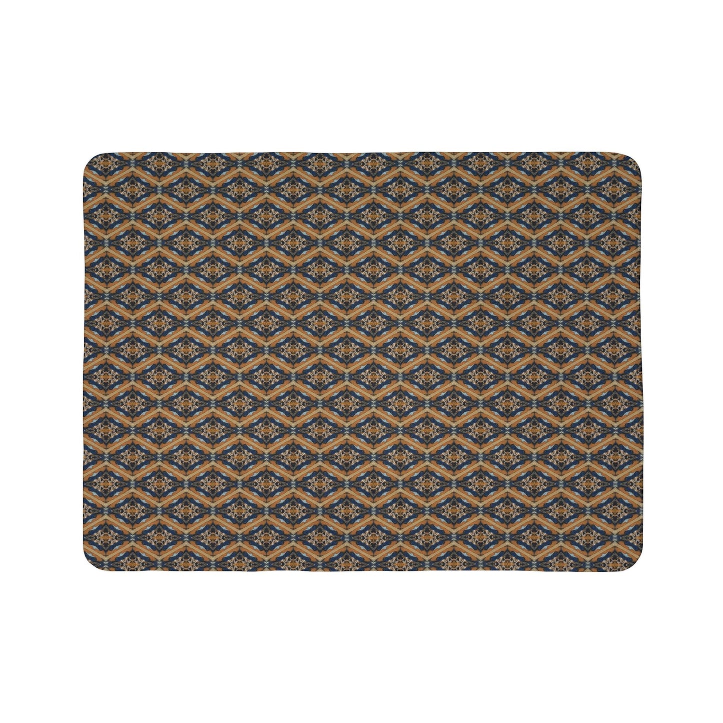 Kadra Nevitt Collection - Western Diamondback Fleece Sherpa Blanket - Cowgirl Home & Ranch