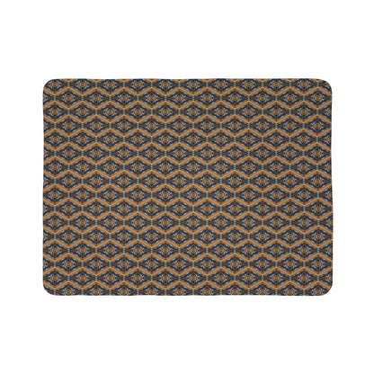 Kadra Nevitt Collection - Western Diamondback Fleece Sherpa Blanket - Cowgirl Home & Ranch