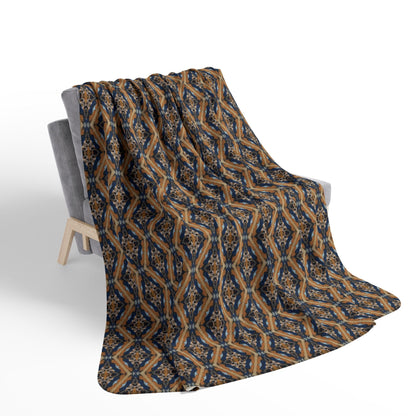 Kadra Nevitt Collection - Western Diamondback Fleece Sherpa Blanket - Cowgirl Home & Ranch