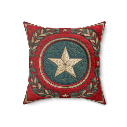 Lone Star Christmas Faux Suede Pillow - Cowgirl Home & Ranch