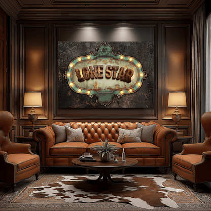 Lone Star Marquee Canvas - Cowgirl Home & Ranch