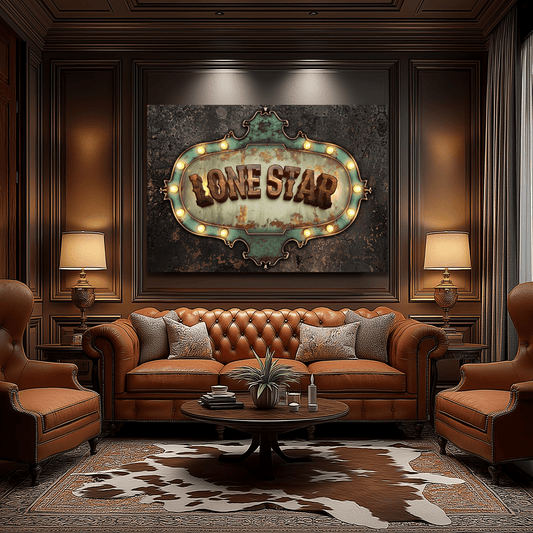 Lone Star Marquee Canvas - Cowgirl Home & Ranch