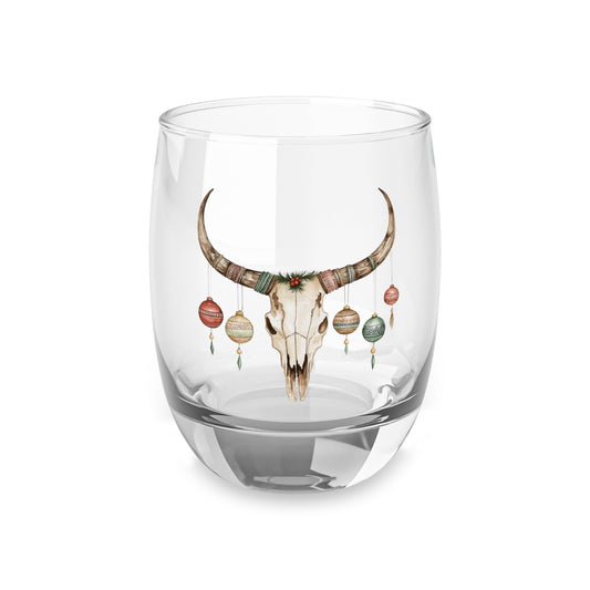 Longhorn Ornaments Whiskey Glass - Cowgirl Home & Ranch