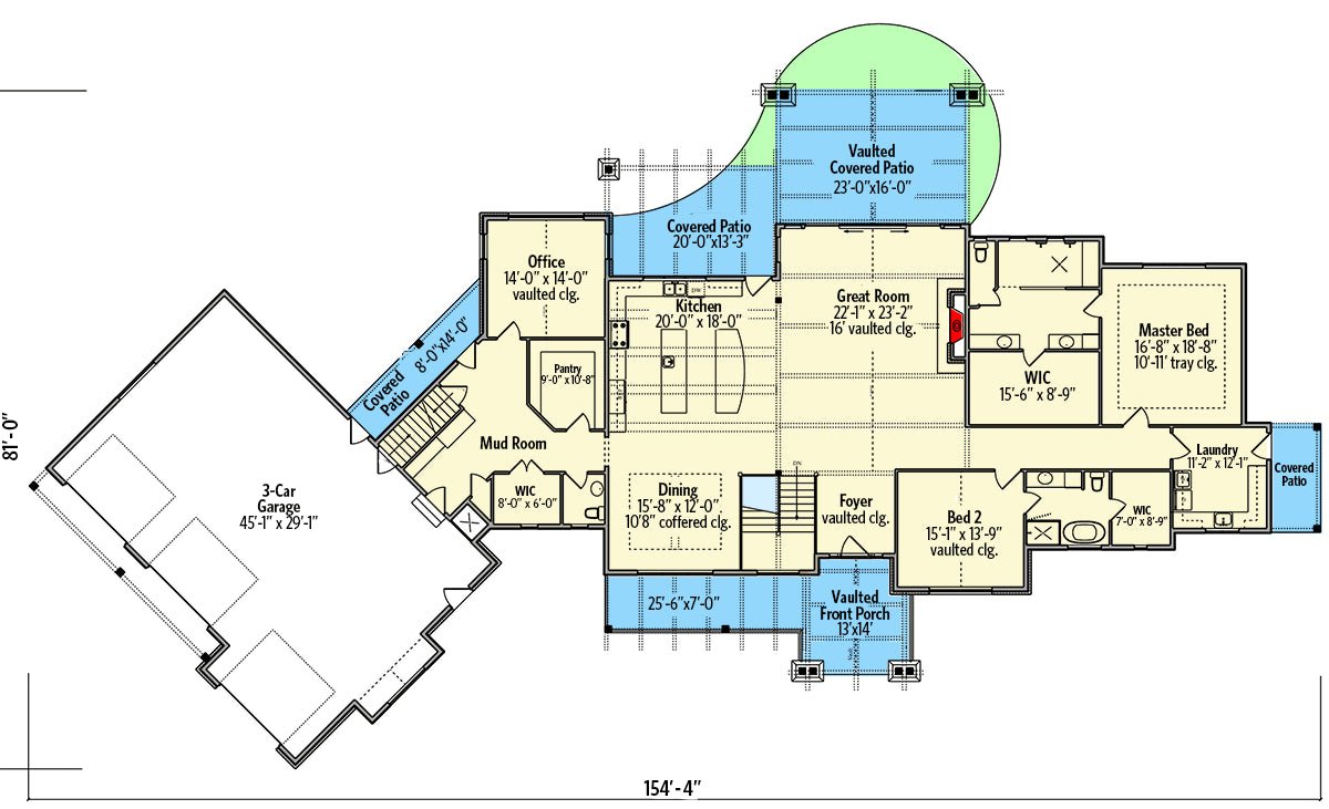 Luxurious Mountain Ranch Home Plan - 3623 Sq Ft - Cowgirl Home & Ranch