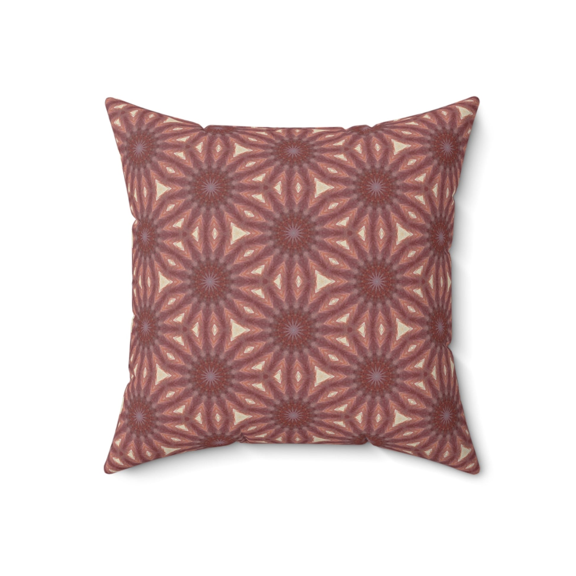 Maraschino Flare Faux Suede Square Pillow - Cowgirl Home & Ranch
