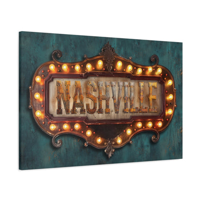 Nashville Marquee Canvas Art - Cowgirl Home & Ranch
