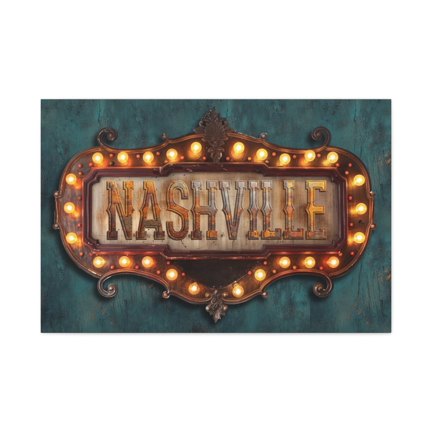 Nashville Marquee Canvas Art - Cowgirl Home & Ranch