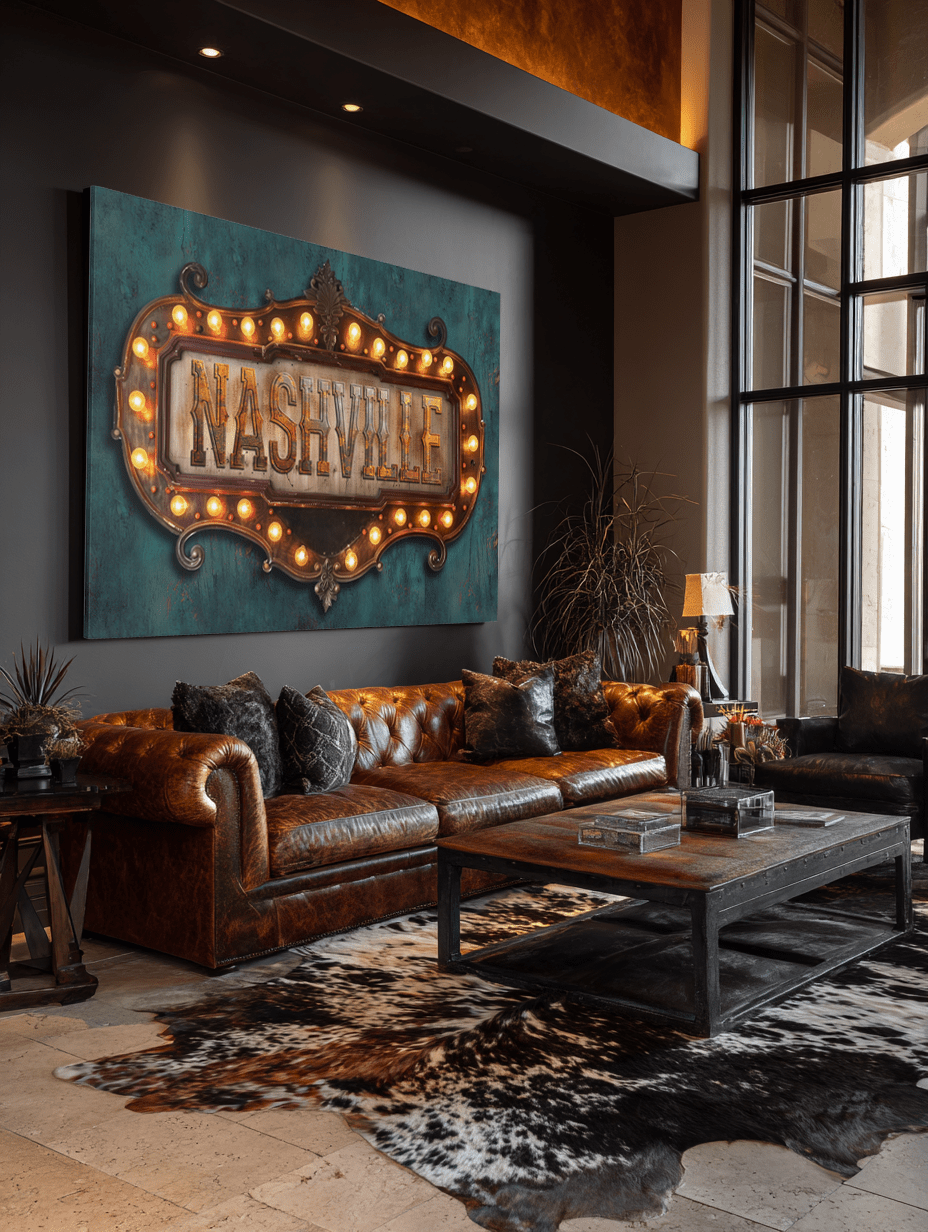 Nashville Marquee Canvas Art - Cowgirl Home & Ranch