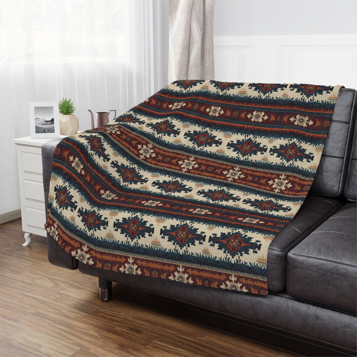 Painted Prairie Minky Blanket - Cowgirl Home & Ranch