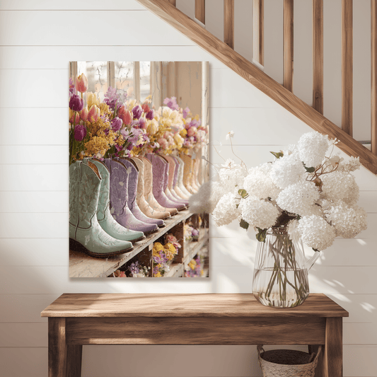 Pastel Parade Canvas Art - Cowgirl Home & Ranch