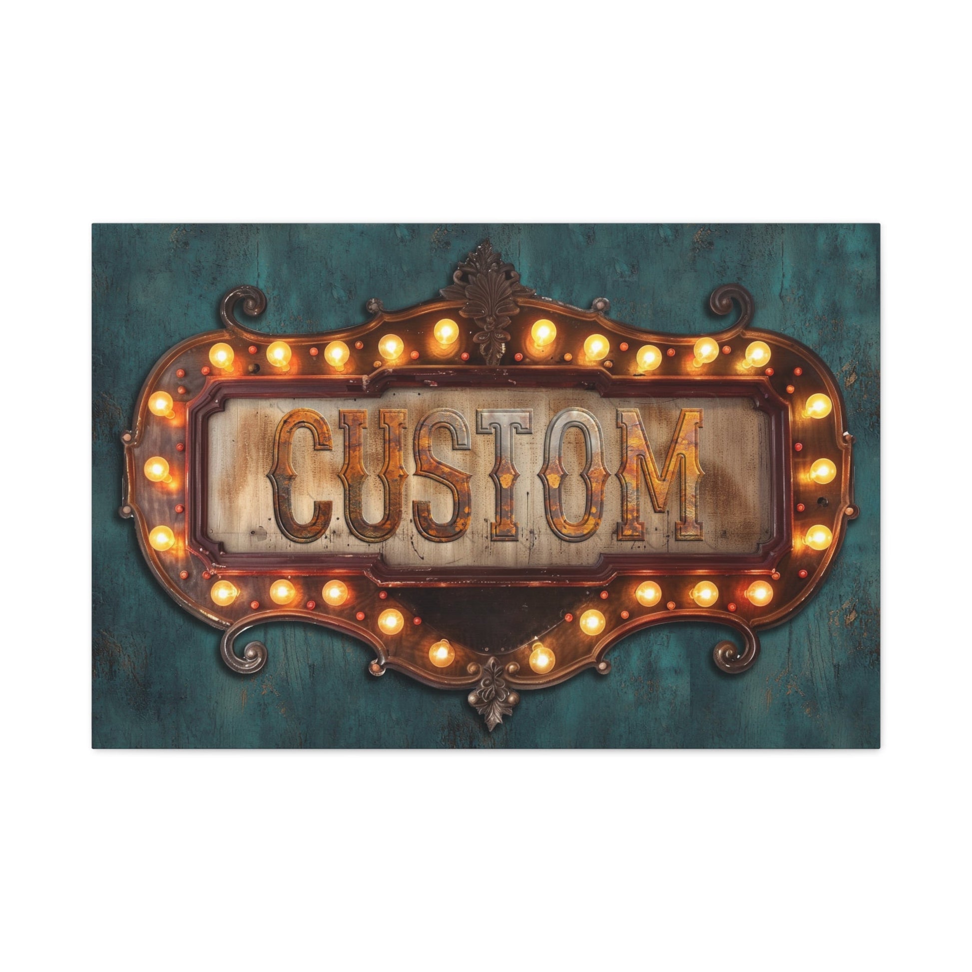 Personalized Western Marquee Wall Art - Cowgirl Home & Ranch